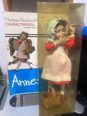 Norman Rockwell Anne Porcelain Doll Collectors Edition Handcrafted In Germany
